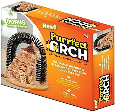 WOW The Best Purrfect Arch Self Groomer with Bag of Catnip Cat Grooming