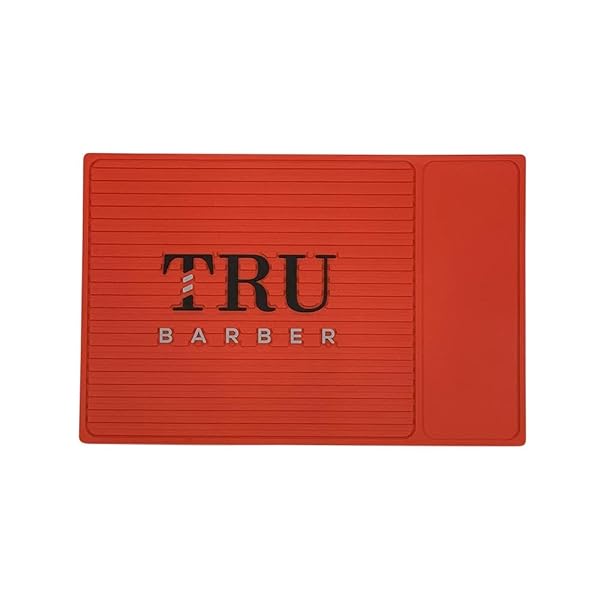 Tru Barber Organizer Mat 13 X 9 Red Flexible Pvc Station Mat