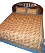 3 Pc Set Desiner Bed Sheet Block Print in Cotton King/queen Size From India 108"