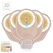 Ouchan Ostomy Bags Drainable Pouches with Closure for Colostomy Ileostomy Stoma Care, Cut-to-Fit, FDA Approved, Box of 20