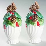 Review Fitz & Floyd 19/1422 / Fitz & Floyd Holiday Pine Salt & Pepper Shaker Set