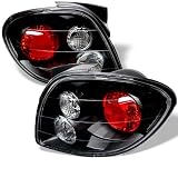 00-02 Hyundai Tiburon Euro Taillights - JDM Black 