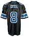 Jon Kitna Detroit Lions Adult Black NFL Replica Football Jersey (S=36)