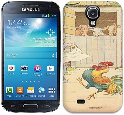 Loving Pop Cock a Doodle Doo VINTAGE Nursery Rhyme Art Print phone case for galaxy s4