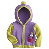 Fair Indigo Joobles Icy the Penguin Baby Organic Cardigan