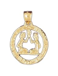 CleverEves 14K Gold Zodiac Pendant 5.7 - Gram(s)