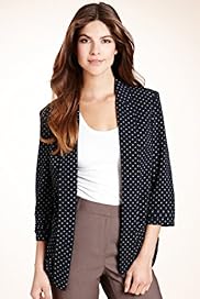Notch Lapel Spotted Soft jacket