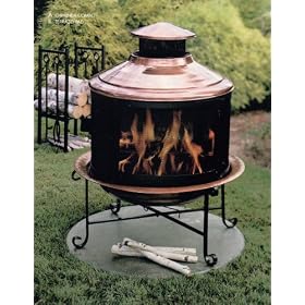 Unique Arts Solid Copper New Chiminea Combo With Screen by 