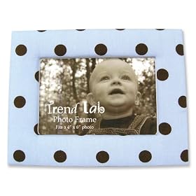 Trend Lab Dot Fabric Covered Photo Frame, MaxTrend Lab Dot Fabric Covered Photo Frame