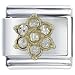 Jewelry : April Birthstone Flower Italian Charms