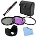 BIRUGEAR 58mm 3pc Filter + Flower Lens Hood + Lens Pen with Cleaning Cloth for FujiFilm Finepix X-E1, HS50EXR, HS20 EXR, HS30EXR, HS30 EXR, HS25EXR, HS25 EXR