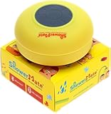 Shower-Mate S4 Water Resistant Built-in Hands-Free Bluetooth Portable Shower Speaker for Smartphones and Tablets - Yellow