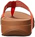FitFlop Women's Surfa Flip-Flop, Flame/Stone, 6 M US