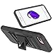 iPhone 7 Plus Case, LK [Heavy Duty] Black Armor Holster Defender Full Body Protective Hybrid Case Cover with Belt Clip for Apple iPhone 7 Plus