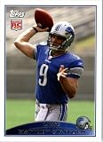 2009 Topps NFL Football ROOKIE Card # 430 Matthew Stafford Detroit Lions (RC) - Mint Condition & Shipped In A Protective Screwdown Display Case!