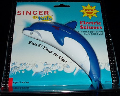 Childrens Toyshop  Toys : Electric Dolphin Scissors for Kids with Saftey On/Off Switch