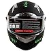 Bio-hazard Matte Black Dual Visor Full Face Motorcycle Helmet DOT (XL)