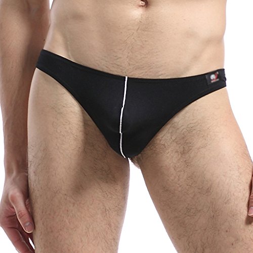 SiikWrold Men's Cotton Low Rise Thongs