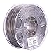 eSUN PLA Filament 1.75mm Silver 1kg Spool for Makerbot, Reprap, UP, Afinia, Flash Forge and all FDM 3D Printers, Silver