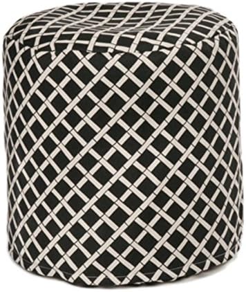 OC Fun Saks Cylinder Bamboo Pouf