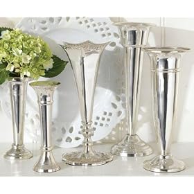Plaza Silver Vases - Set Of 5, SET OF 5, SILVER