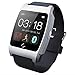 Qkking Latest Smart Bluetooth 4.0 UX Wristwatch Heart Rate Monitor for Sports Pedometer, Sleep Monitoring, Answering Phones, Remote Camera, Intelligent Anti-lost and Other Functions Ranging, is Currently The Most Powerful Smart Watch -Silver