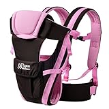 (ラボーグ) La vogue 多機能 ベビースリング 抱っこひも 新生児 赤ちゃん ベビーキャリア 4way 通気 丈夫 (Bピンク)