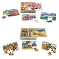 Vehicle and Construction Puzzles Boxed Set