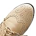 Ollio Women's Shoe Lace Up Low Heels Wingtip Dress Oxford