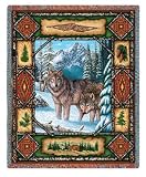 Wolf Lodge Throw - 70 x 53 Blanket/Throw