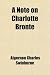 Search : A Note on Charlotte Brontë