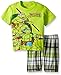 Nickelodeon Boys' Teenage Mutant Ninja Turtles Plaid Short Set