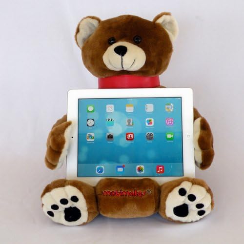 LAP PRO - MOBIMATES: Universal Lap Stand/Toy for ALL Tablets, Ereaders & Books. iPad Air, iPad Retina, iPad Mini, iPad, iPad 2, iPad 3, iPad 4, Nook, Galaxy, Nexus, Xoom, Acer. -Adjustable Angle 30-89 Deg.- (Brown Bear)