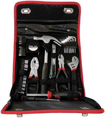 Austin Tools 39-Piece Homeowner's Tool Set With Case - Handy "Just In Case" Tool Kit for DIY Home Repairs, Furniture,TV Assembly With Tape Measure, Box Cutter Knife, Screwdrivers, Hammer, Wrenches