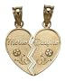 14k Yellow Gold Mother Daughter Charm