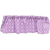 Plum Owl Meadow Window Valance