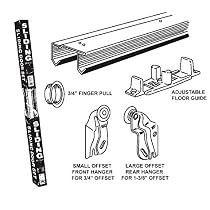 E-Z Roll Sliding Door Track Set - 70-1/2 Track for 6 ft Door Opening
