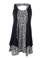 Sleeveless Cutout General Print Scoop Neck Bubble Dress  Dress