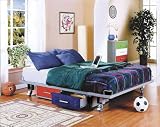 Teen Trends Primary Twin Size Bed ships in 2 cartons By Powell Furniture