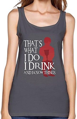 ZHOGIFU Women's I Drink And Know Things Tank Top Deep Heather XXXL