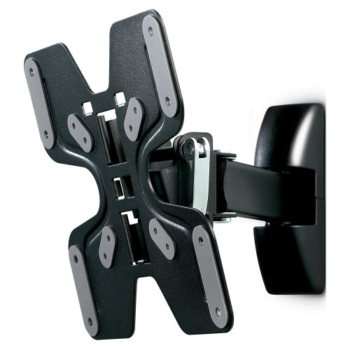 Masterplug Ross Neo LNSA200-RO Single Arm Adjustable Swivel and Tilt Wall Mount Bracket for 23-37 inch LCD, LED, Monitor and TV Black
