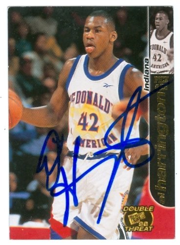 Al Harrington autographed Basketball Card (St. Patricks)