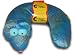 Critter Piller Kids Travel Pillow - Blue Snake