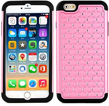 Starlight iPhone6 Plus case,Coolpin (TM) iPhone6 Plus Case Flash And Hard Design Fashion and Cool Cheap TPU+PC Case Cover For iPhone6 Plus. (pink)