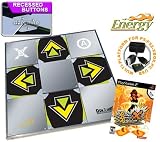 Dance Dance Revolution Energy Metal Dance Pad with Recessed Buttons for PS2 + Dance Dance Revolution