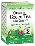 Traditional Medicinals Organic Green Tea With Ginger 16 Bags