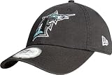 Adjustable New Era Florida Marlins GW 920 Baseball Cap (Black)