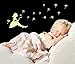 DaLin Dandelion Wall Decal Fluorescent Stickers Glow in the Dark Decor Luminous Girl Decal, Small, Sheet Size 21cm30cm