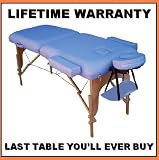 TM *LaMassa/BestBuys - $129.00 Massage Table Bed Spa Portable - Package (Includes FREE Carry Case, Massage DVD, And Spa Music CD k#Pro2e (Blue)