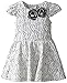 Pippa & Julie Girls' Grey Floral Dress